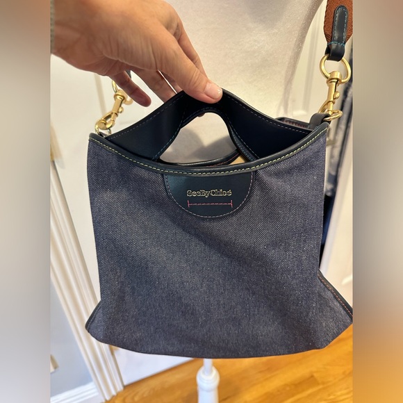 SEE BY CHLOE Small Denim Joan Bag - Picture 11 of 12